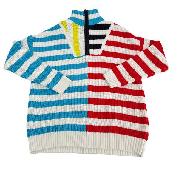 STAUD Captain Stripe‎ Hampton Long Sleeve Sweater Multicolor Size XS - Picture 3 of 7